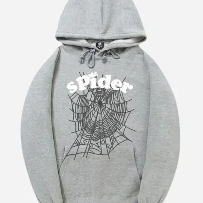 Grey Spider logo Hoodie