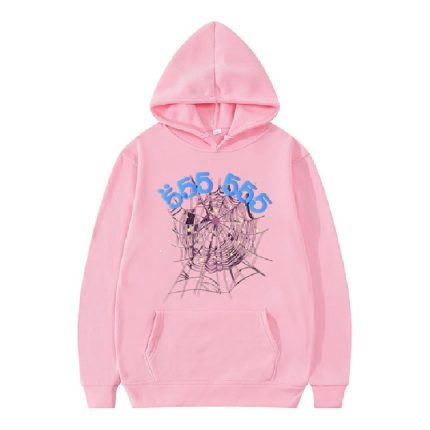 Pink Sp5der 555 Hoodie