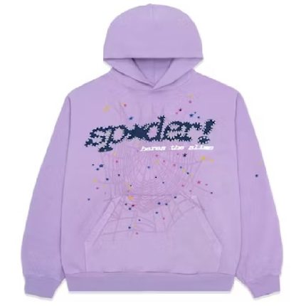 Sp5der Acai Hoodie Purple