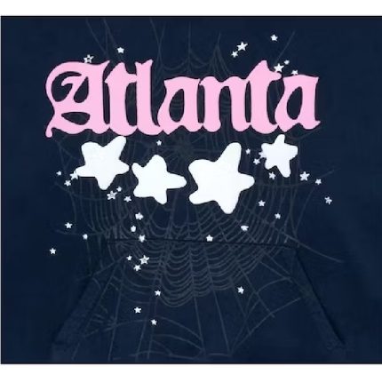 Sp5der Atlanta Hoodie Navy